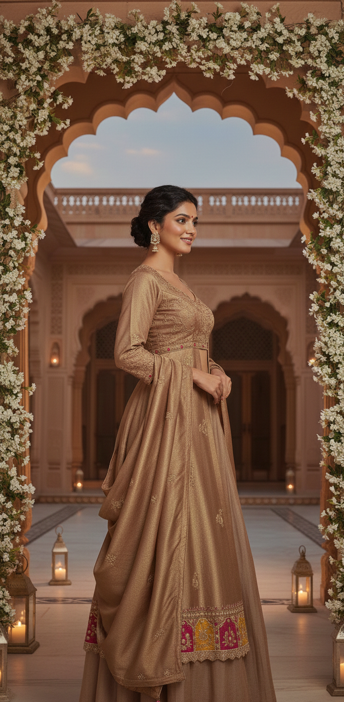 Kali Top with Skirt and Dupatta