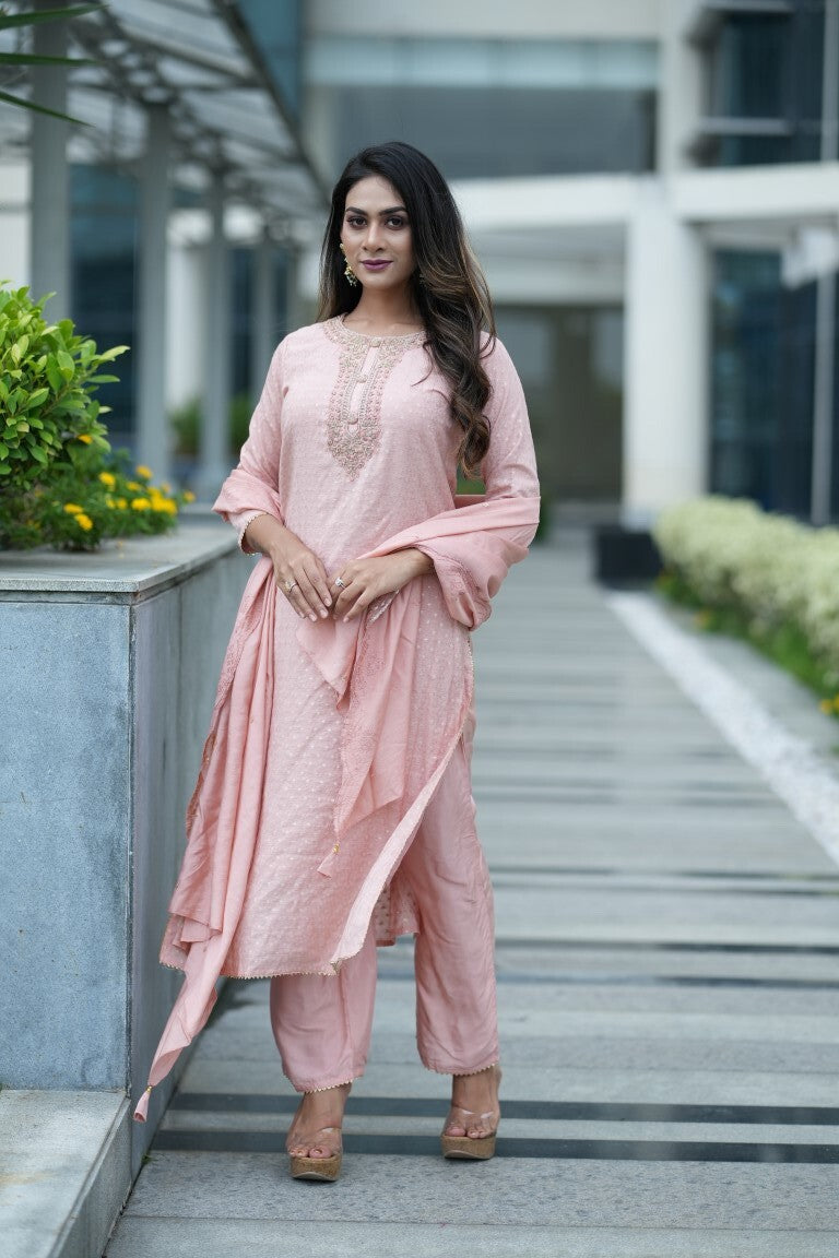 PF7271 - , Kurtis , Cotton Ethnic Clothing Hand Embroidery Kurta Sets