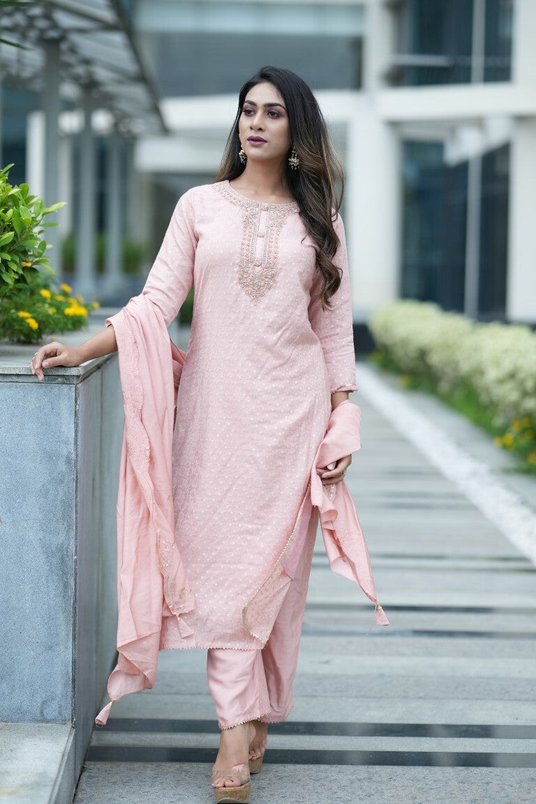 PF7271 - , Kurtis , Cotton Ethnic Clothing Hand Embroidery Kurta Sets