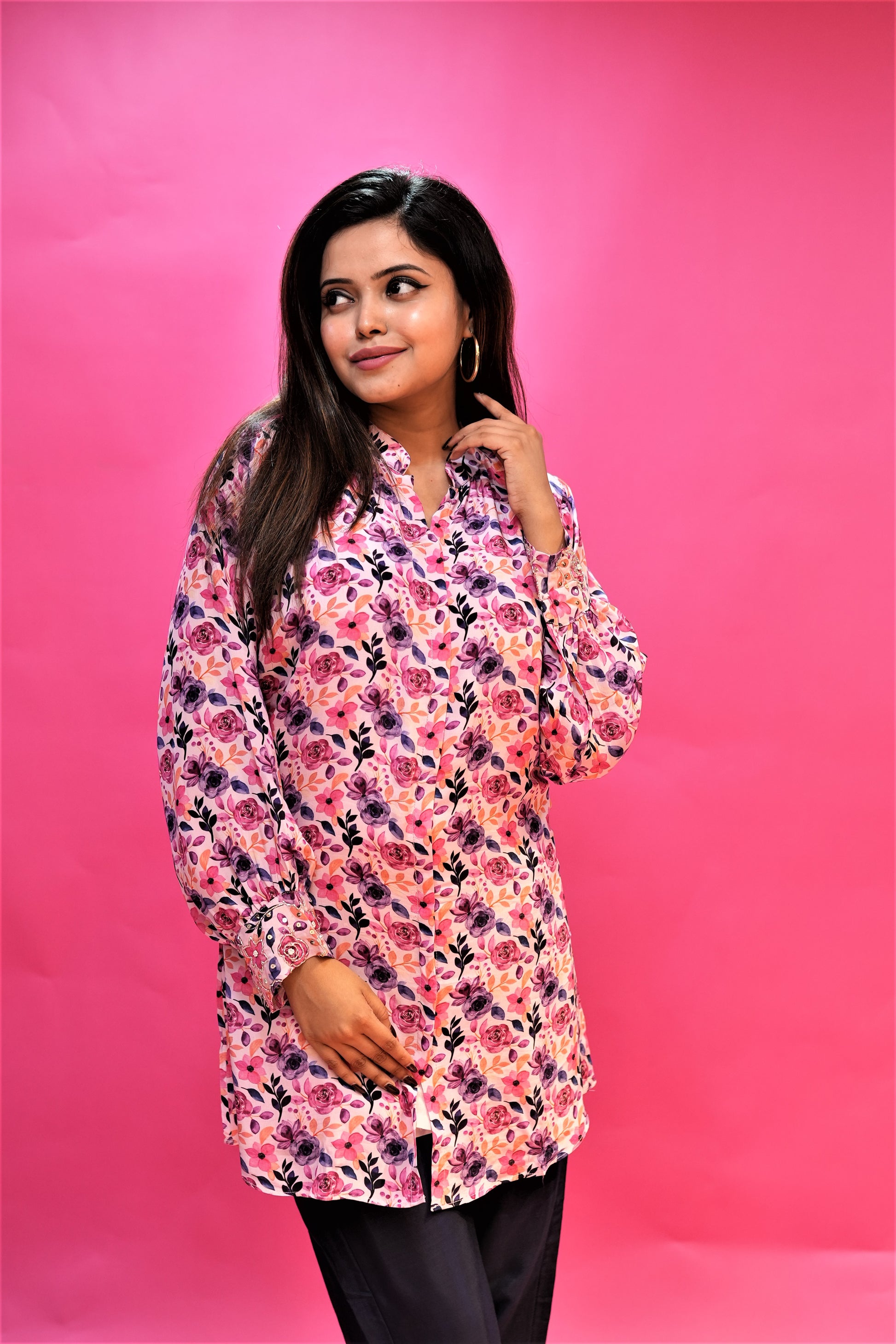 PF7704 - , Kurtis , Casual Wear Cord Sets Ethnic Clothing Printed Silk