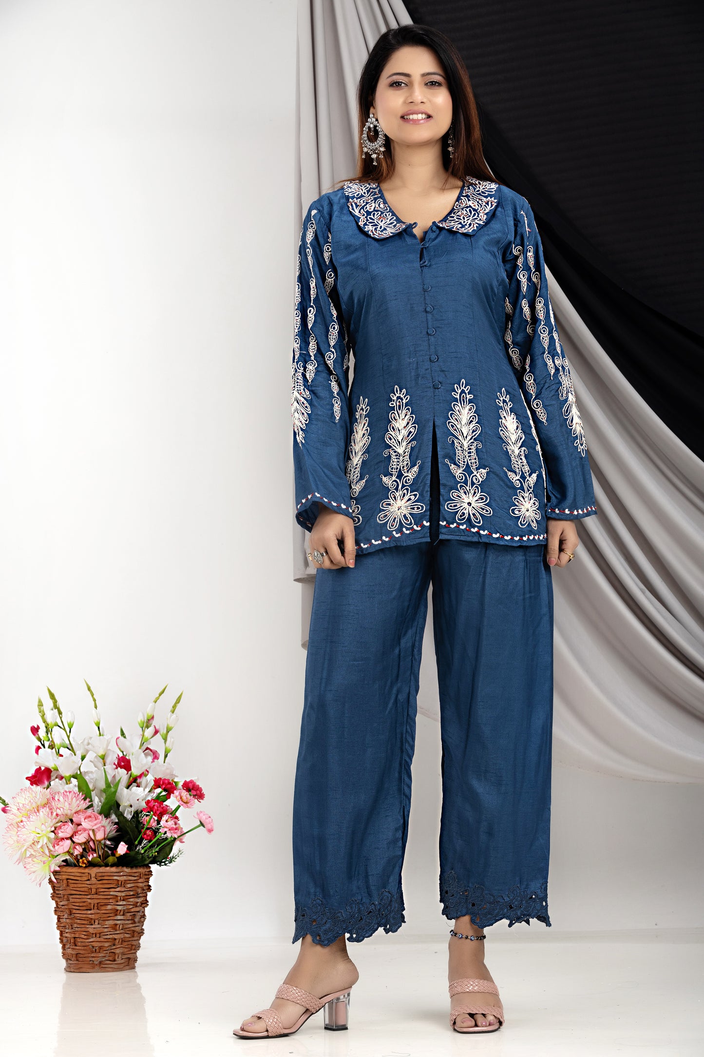 PF7818 - , Kurtis , Casual Wear Contemporary Clothing Cord Sets Ethnic Clothing Printed Silk