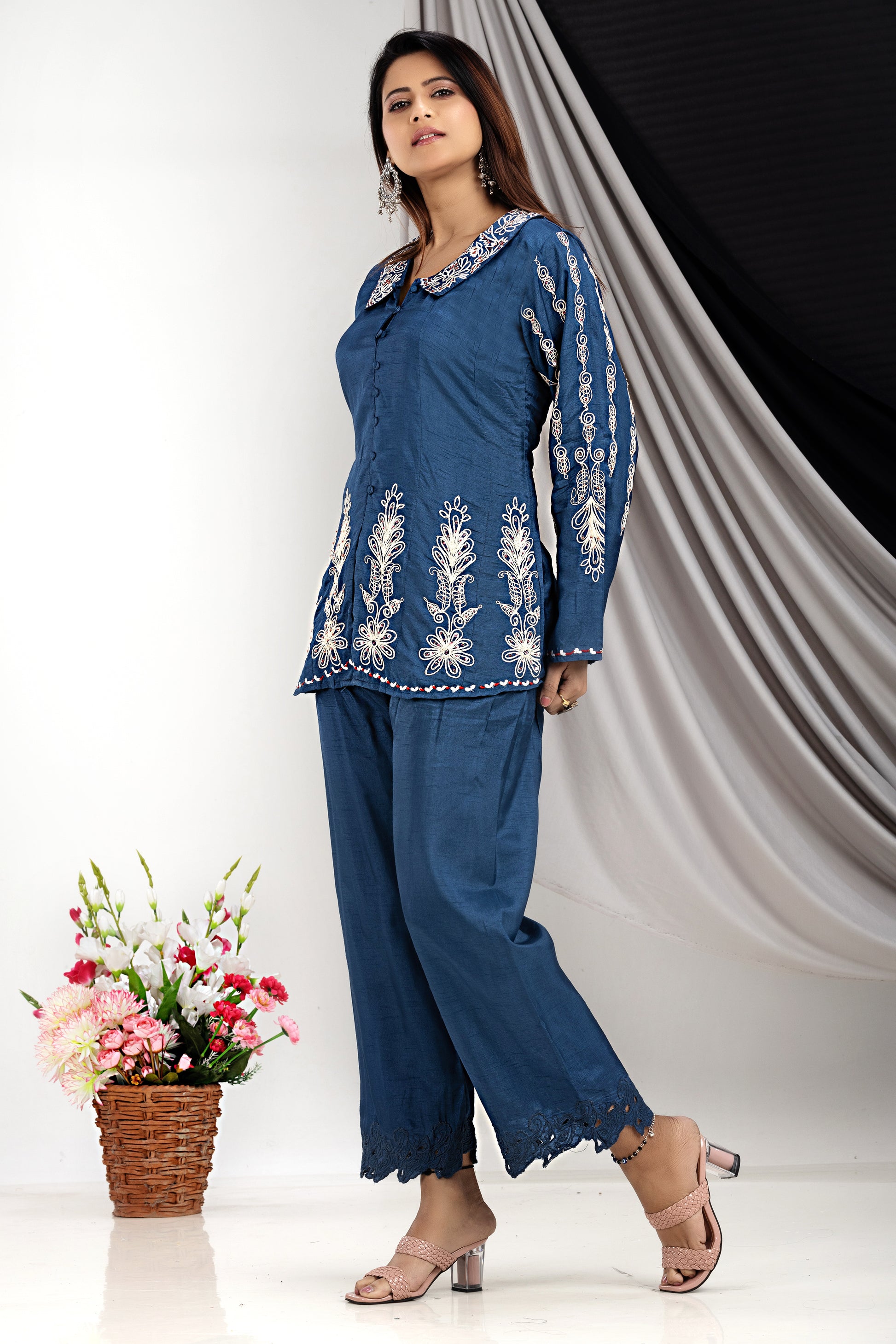 PF7818 - , Kurtis , Casual Wear Contemporary Clothing Cord Sets Ethnic Clothing Printed Silk