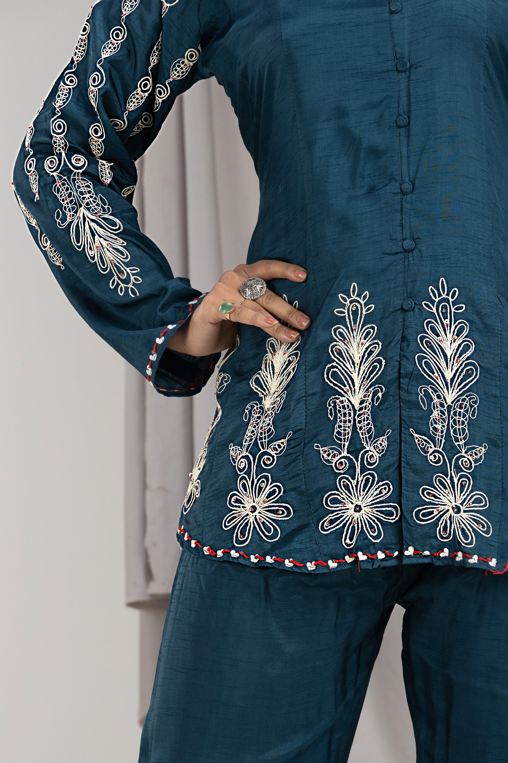 PF7818 - , Kurtis , Casual Wear Contemporary Clothing Cord Sets Ethnic Clothing Printed Silk