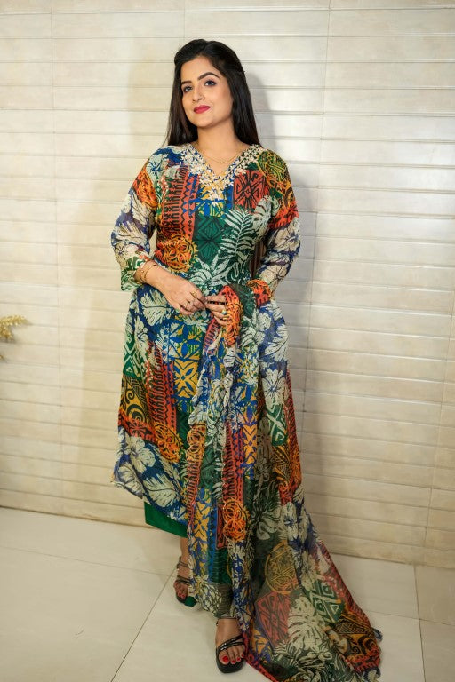 PF7850 - , Kurtis , Chinnon Ethnic Clothing Kurta Sets Printed
