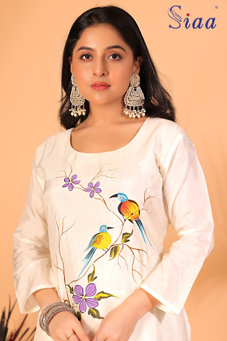 PF8125 - , Kurtis , Casual Wear Kurta Sets Printed Silk