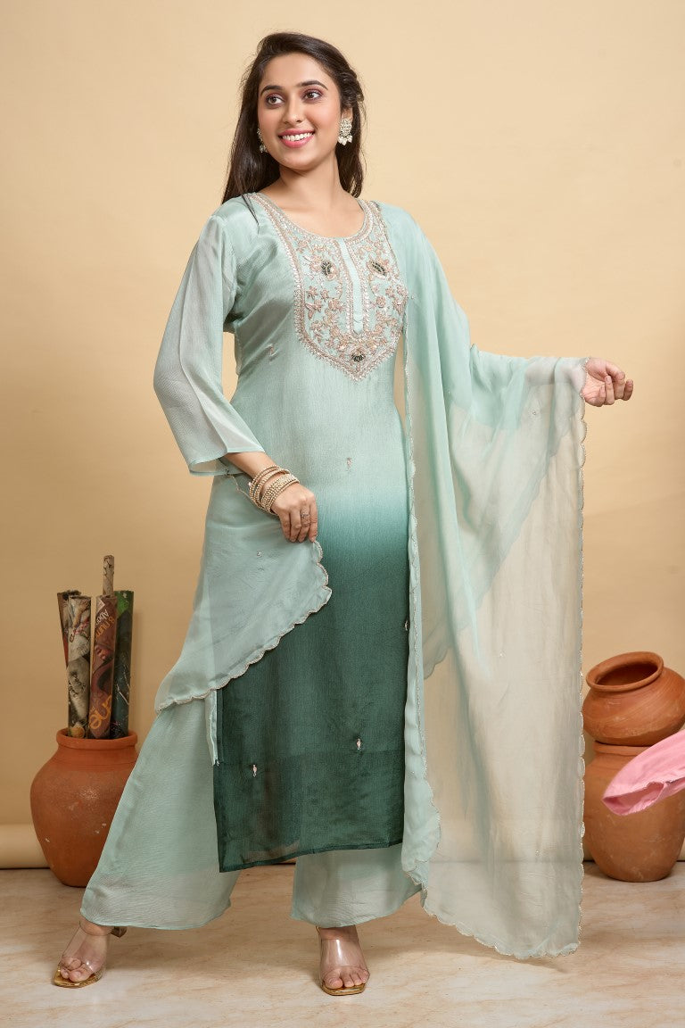 PF8188 - Sea Green , Kurtis ,