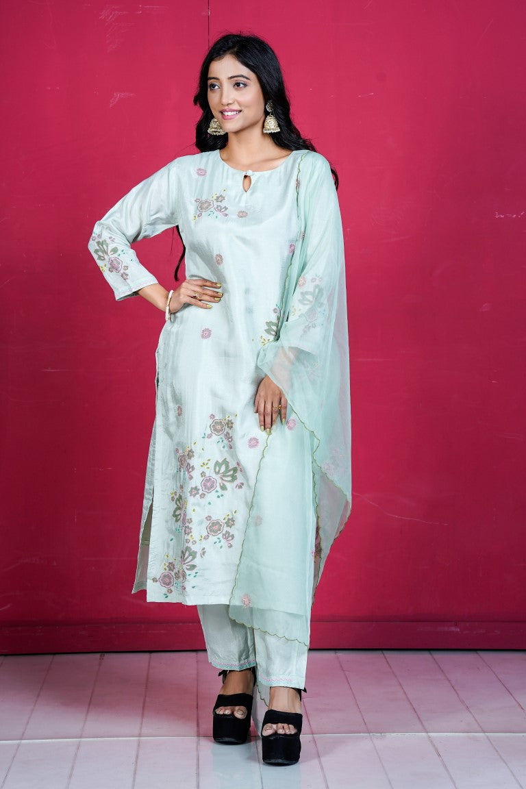 PF8205 - Sea Green , Kurtis ,