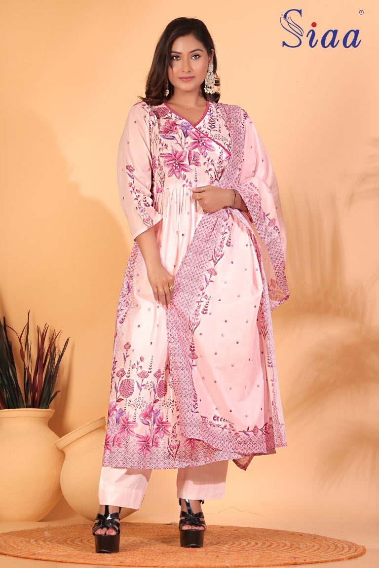 PF8221 - , Kurtis , Ethnic Clothing Festive Collection Hand Embroidery Kurta Sets Silk