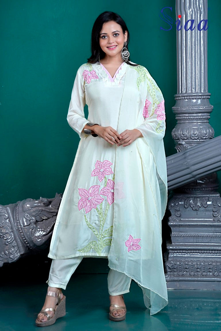 PF8264 - , Kurtis , Ethnic Clothing Kurta Sets Printed Silk
