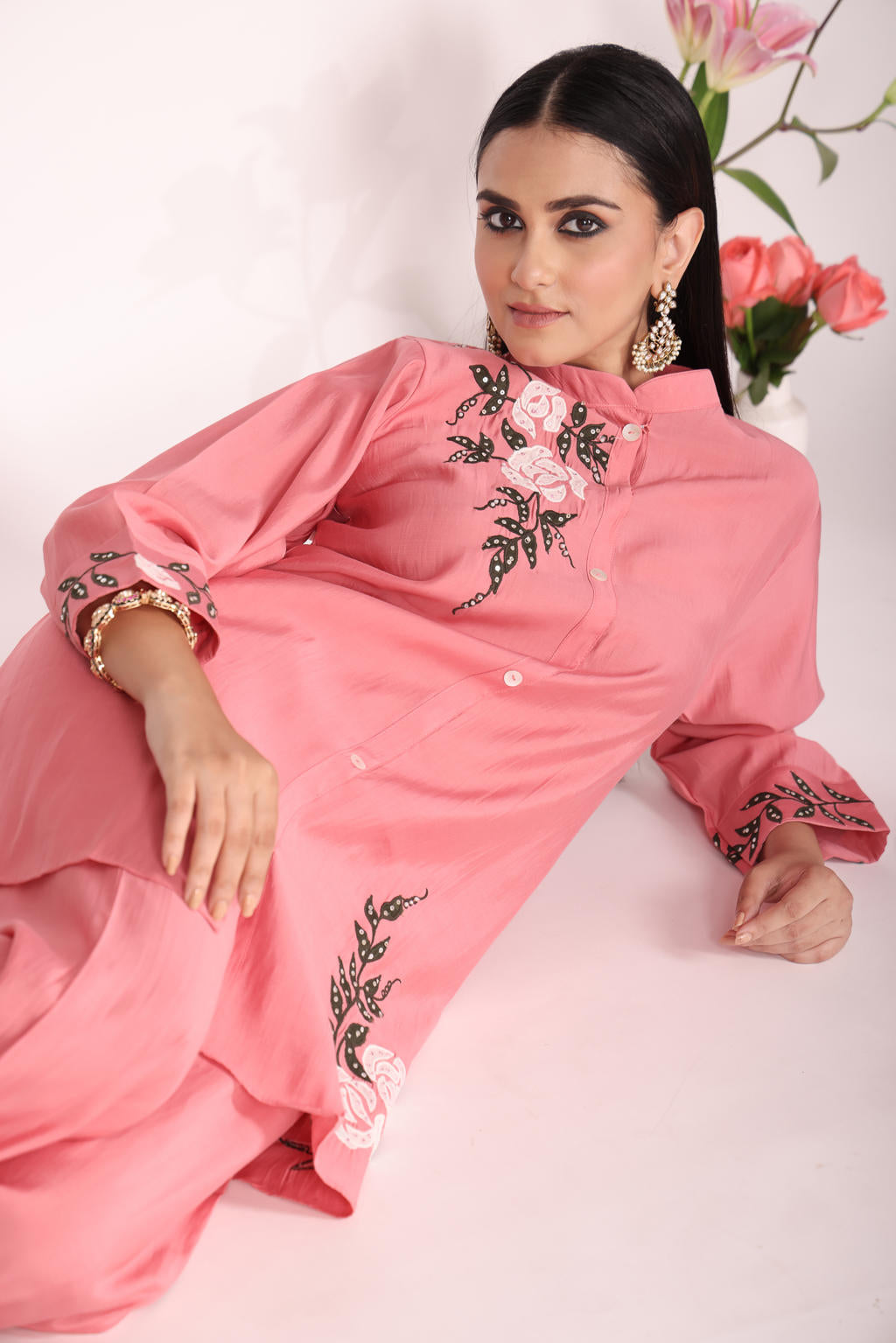 Cotton 2 Pc Cord Set โ Kurti with Pant
