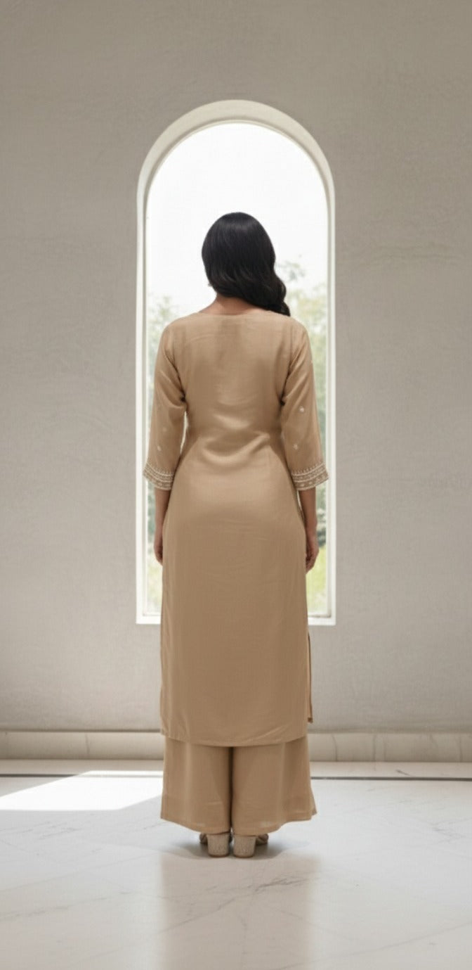 3 Pc Kurti, Sharrara, Dupatta Set