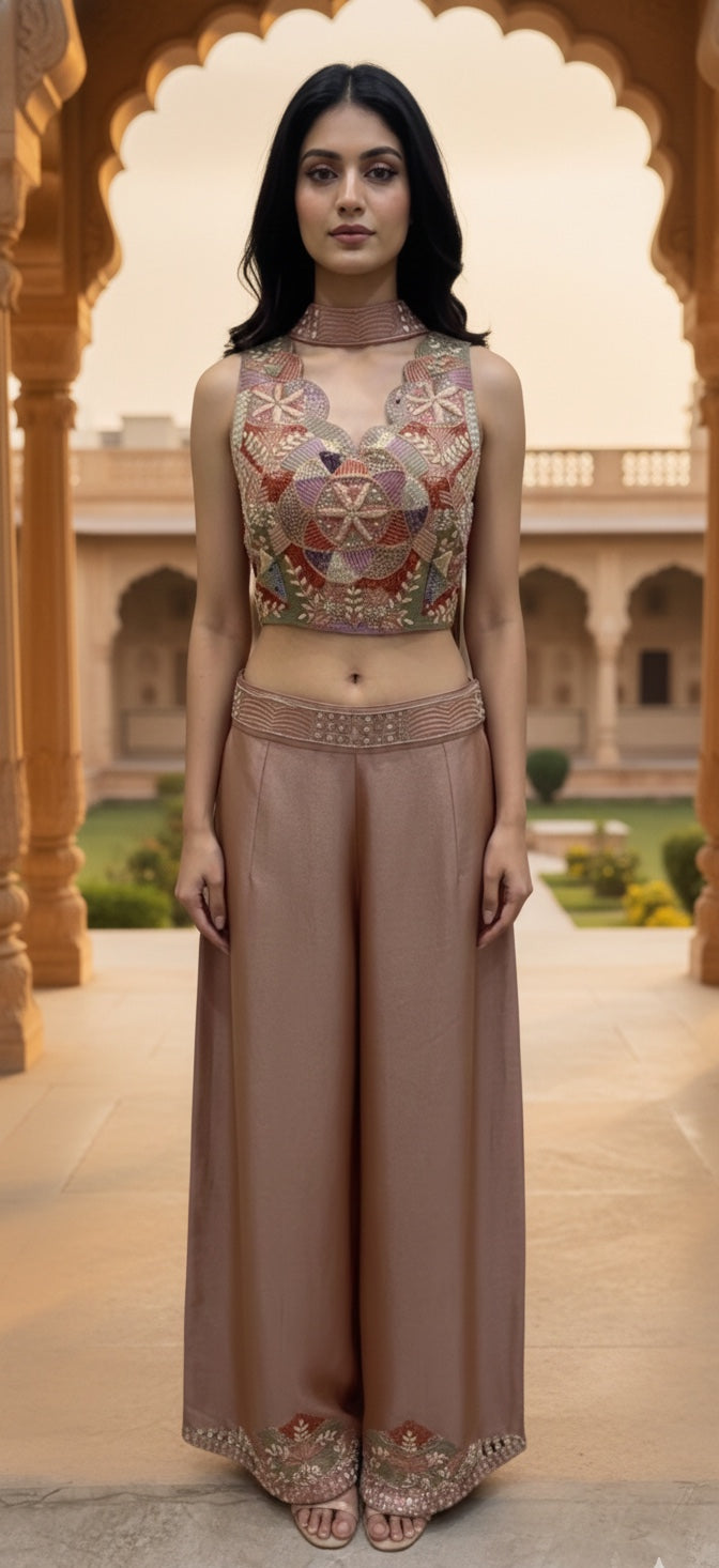 Crop Top With Divider