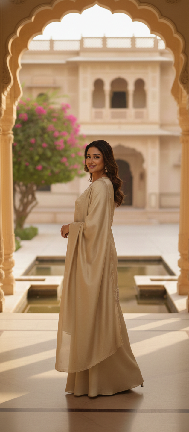 3PC KURTI DIVIDER AND DUPATTA SET