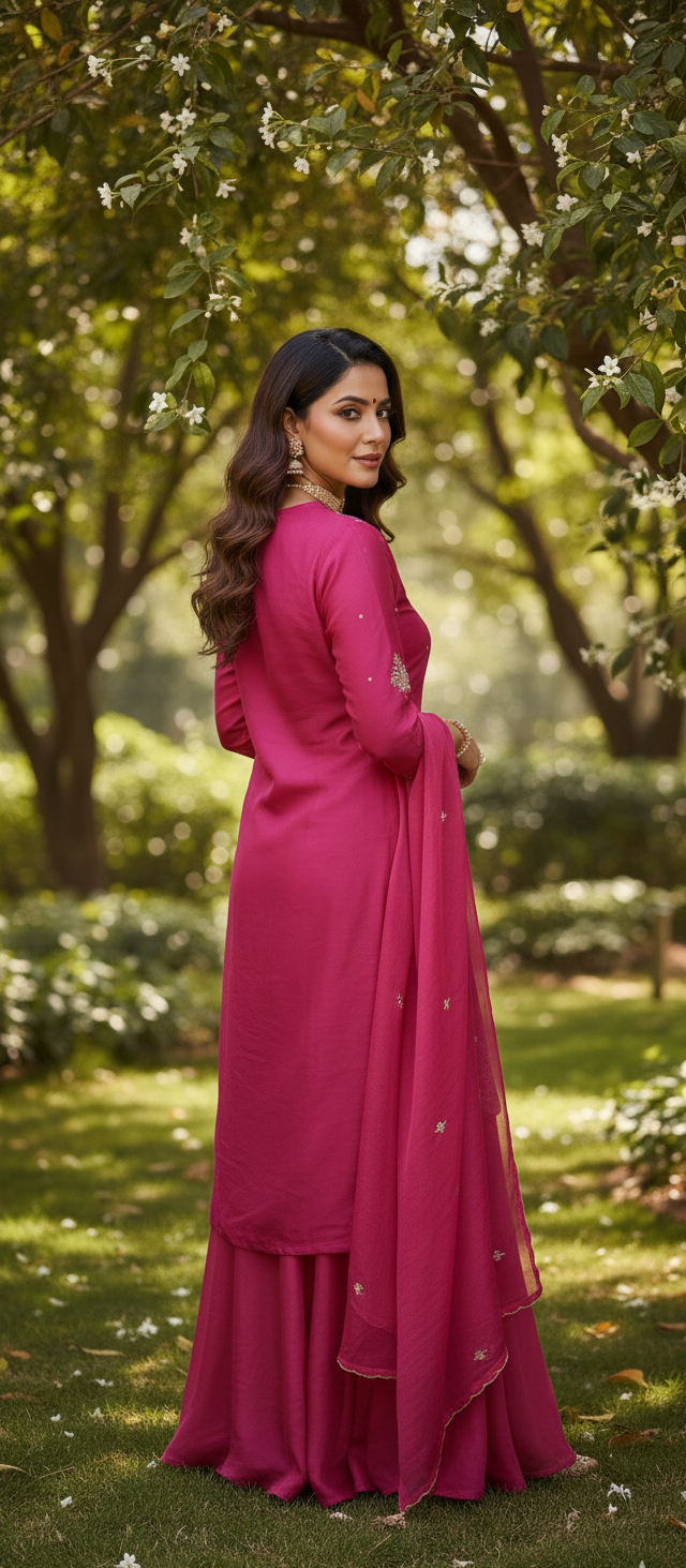 3PC KURTI DIVIDER AND DUPATTA SET