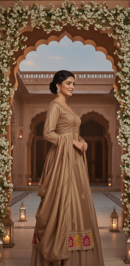 Kali Top with Skirt and Dupatta