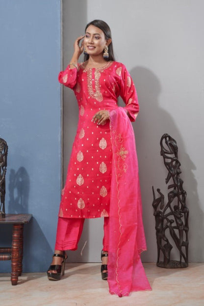 PF6864A - , Kurtis , Ethnic Clothing Festive Collection Hand Embroidery Kurta Sets Silk