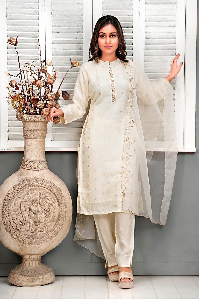 PF7116 Kurtis Ethnic Clothing Festive Collection Hand Embroidery Kurta Sets Silk