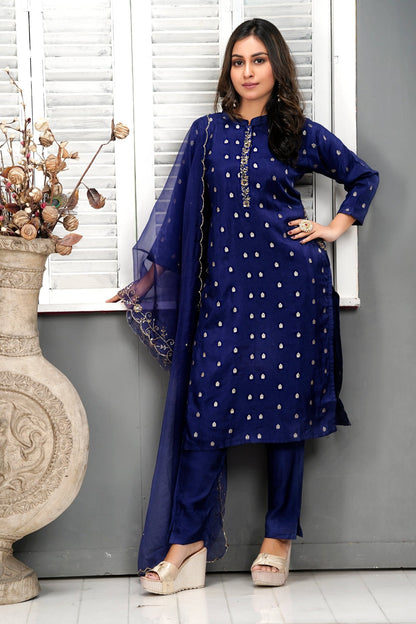 PF7116 Kurtis Ethnic Clothing Festive Collection Hand Embroidery Kurta Sets Silk