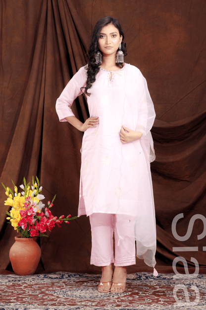 PF7183 Kurtis Ethnic Clothing Festive Collection Hand Embroidery Kurta Sets Silk