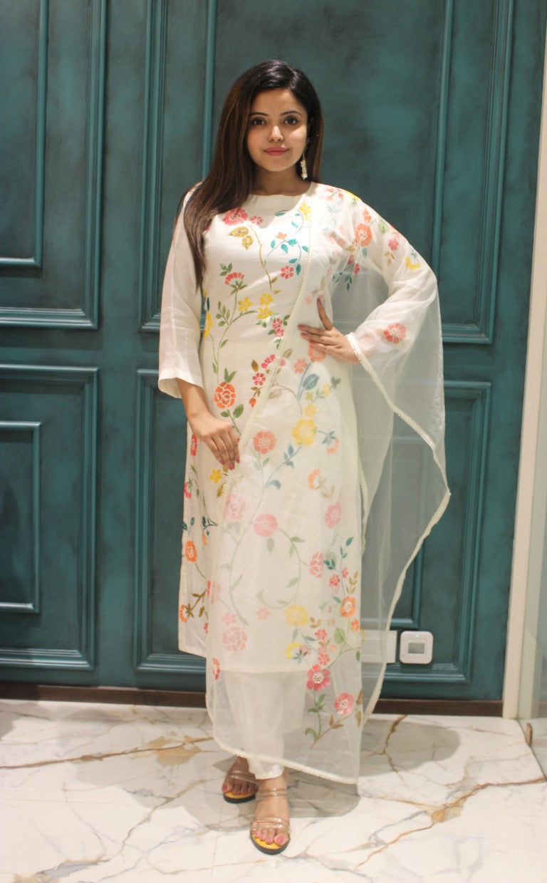 PF7480 Kurtis Ethnic Clothing Kurta Sets Printed Silk