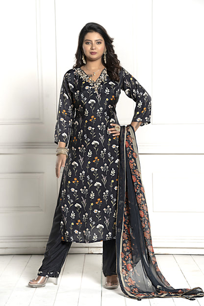 PF7536C - , Kurtis , Ethnic Clothing Kurta Sets Printed Silk