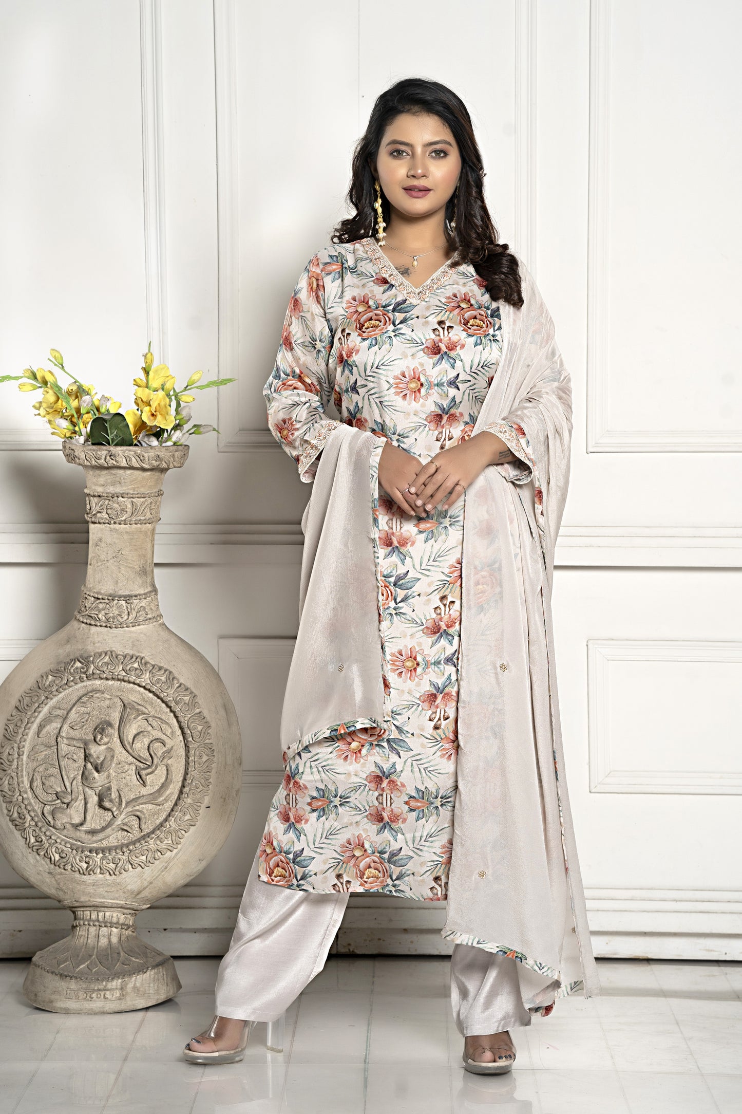 PF7580A Kurtis Chinnon Ethnic Clothing Kurta Sets Printed