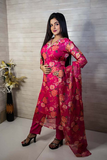 PF7685 - Rani , Kurtis , Cotton Ethnic Clothing Kurta Sets Printed