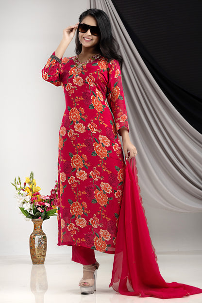 PF7685A - Rani , Kurtis , Cotton Ethnic Clothing Kurta Sets Printed