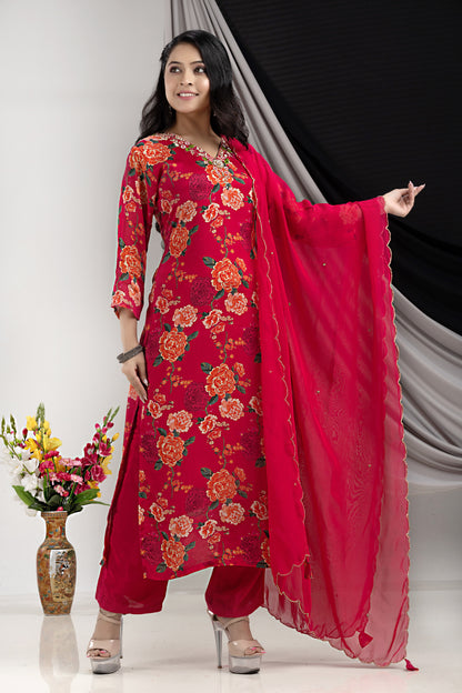 PF7685A - , Kurtis , Cotton Ethnic Clothing Kurta Sets Printed