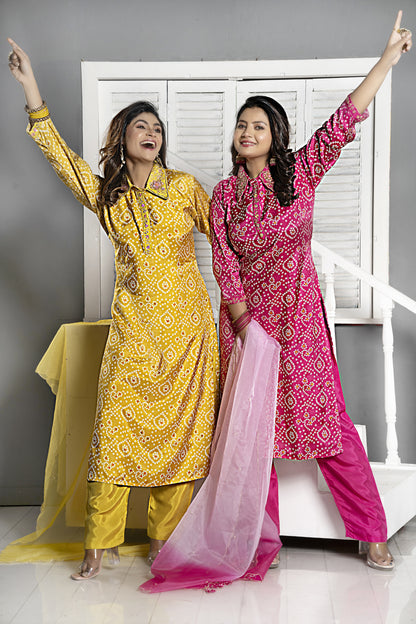 PF7774 - , Kurtis , Ethnic Clothing Kurta Sets Printed Silk