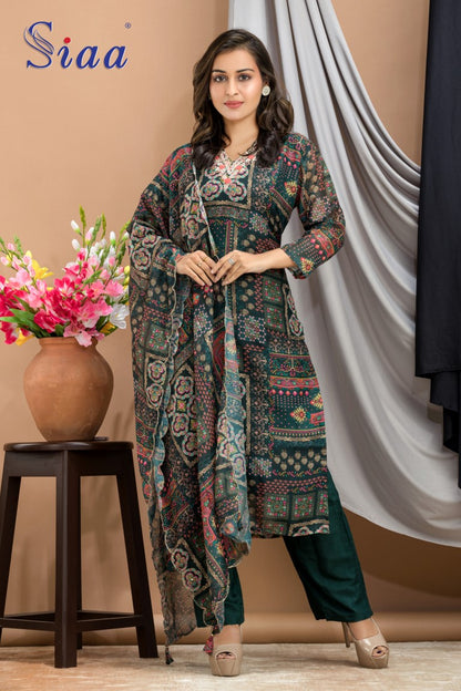 PF7851 Kurtis Chinnon Ethnic Clothing Kurta Sets Printed