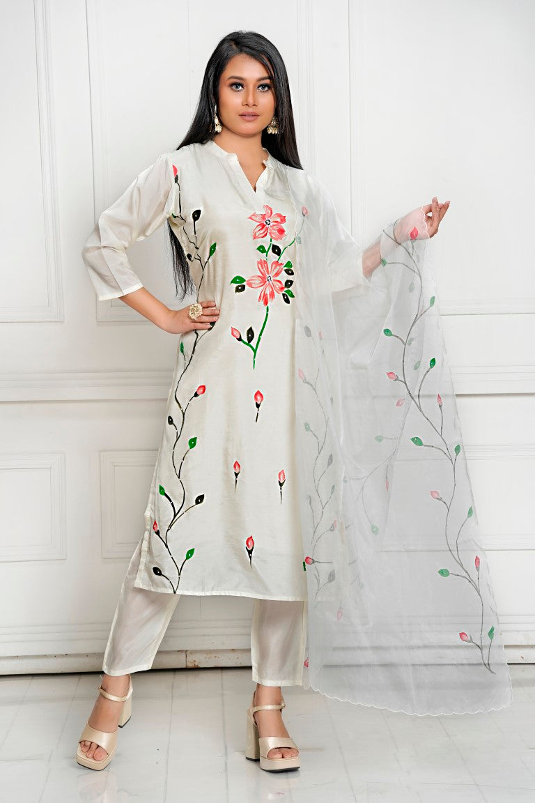 PF8099 Kurtis Casual Wear Kurta Sets Printed Silk