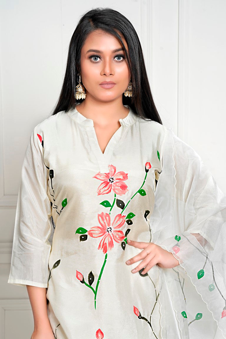 PF8099 Kurtis Casual Wear Kurta Sets Printed Silk