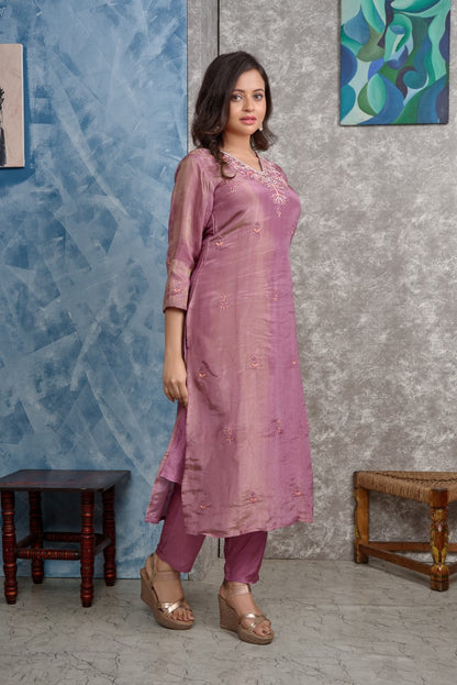 PF8145 Kurtis Ethnic Clothing Festive Collection Hand Embroidery Kurta Sets Silk