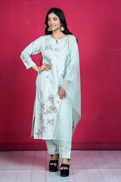 PF8205 Sea Green Kurtis