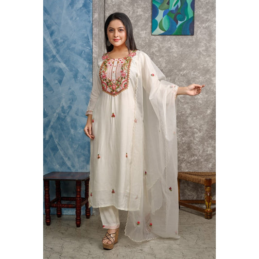 PF8227 Kurtis Ethnic Clothing Festive Collection Hand Embroidery Kurta Sets Silk