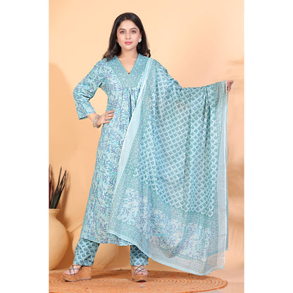 PF8246 Kurtis Cotton Ethnic Clothing Hand Embroidery Kurta Sets Printed