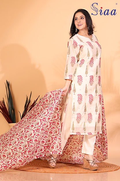 PF8270 Kurtis Ethnic Clothing Kurta Sets Printed Silk