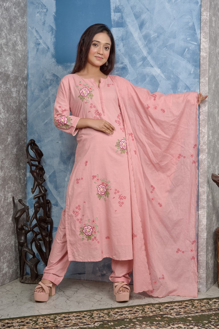 PF8272 Kurtis Ethnic Clothing Hand Embroidery Kurta Sets Silk