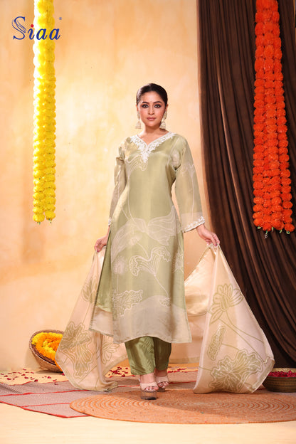 PF8365 - , Kurta , Ethnic Clothing Festive Collection Hand Embroidery Kurta Sets Silk