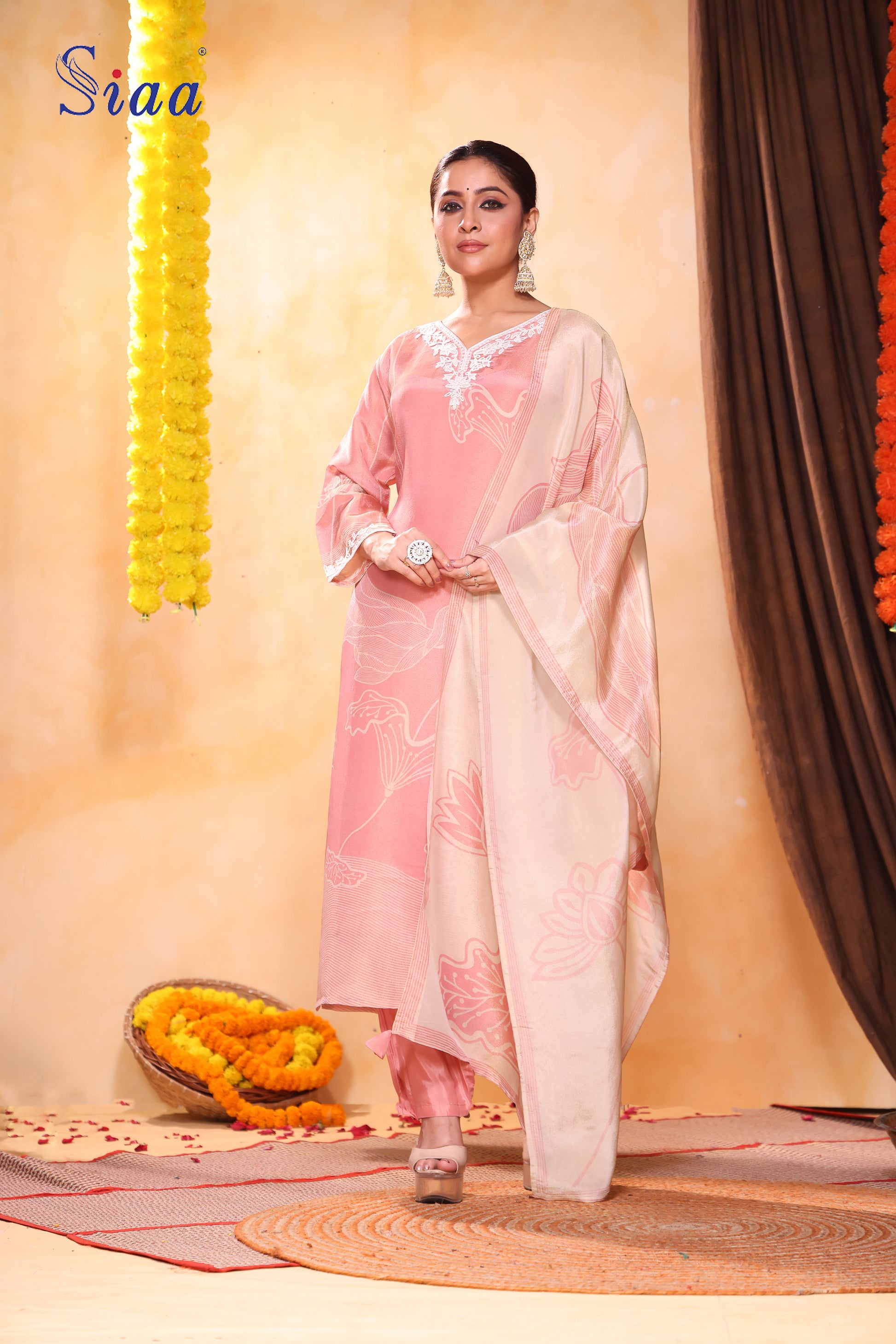 PF8365 - , Kurta , Ethnic Clothing Festive Collection Hand Embroidery Kurta Sets Silk