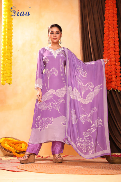 PF8365A Ethnic Clothing Festive Collection Kurta Sets Printed Silk