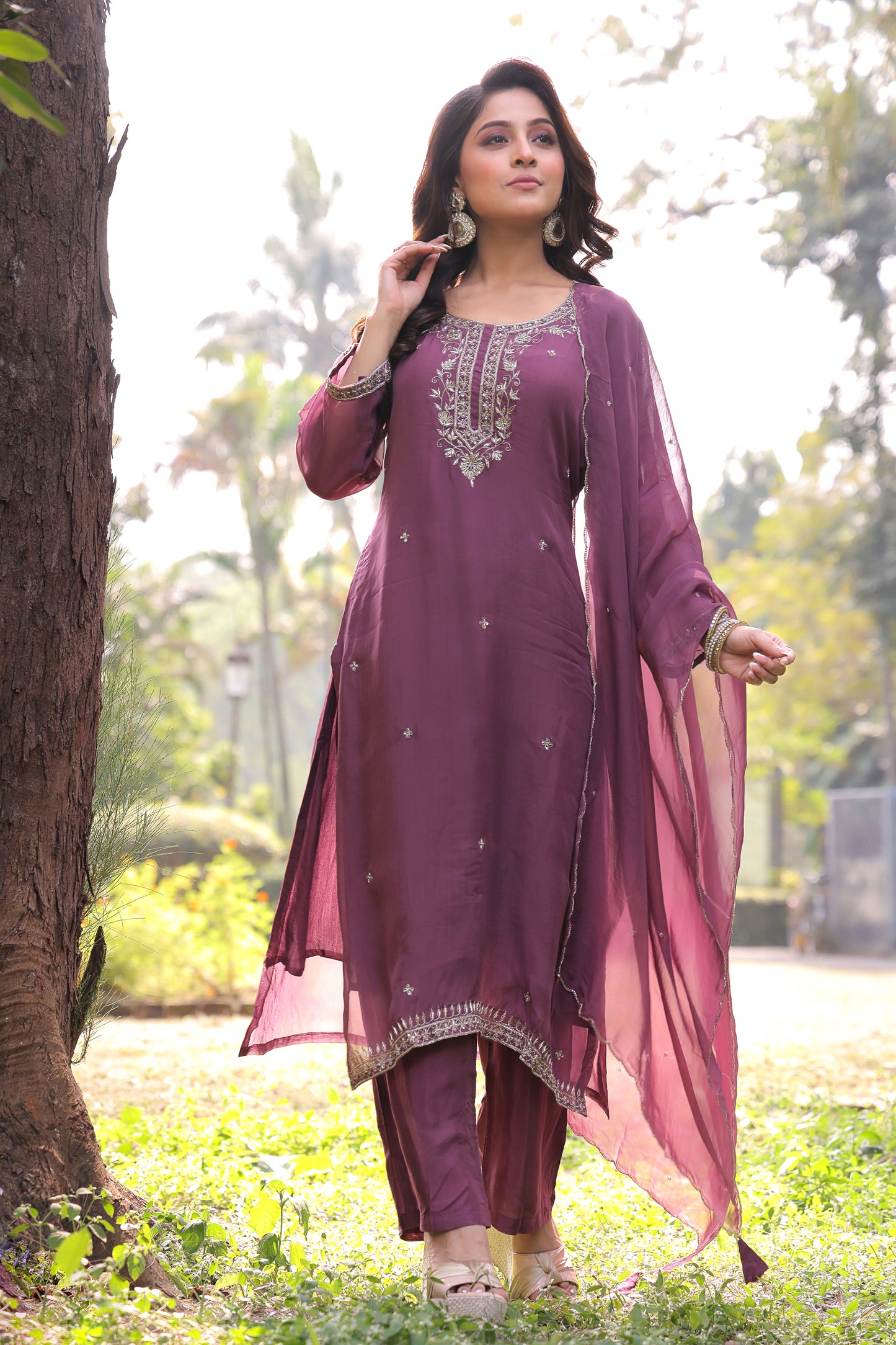 PF8567 - , Kurta , Ethnic Clothing Festive Collection fresh Release Hand Embroidery Kurta Sets Silk