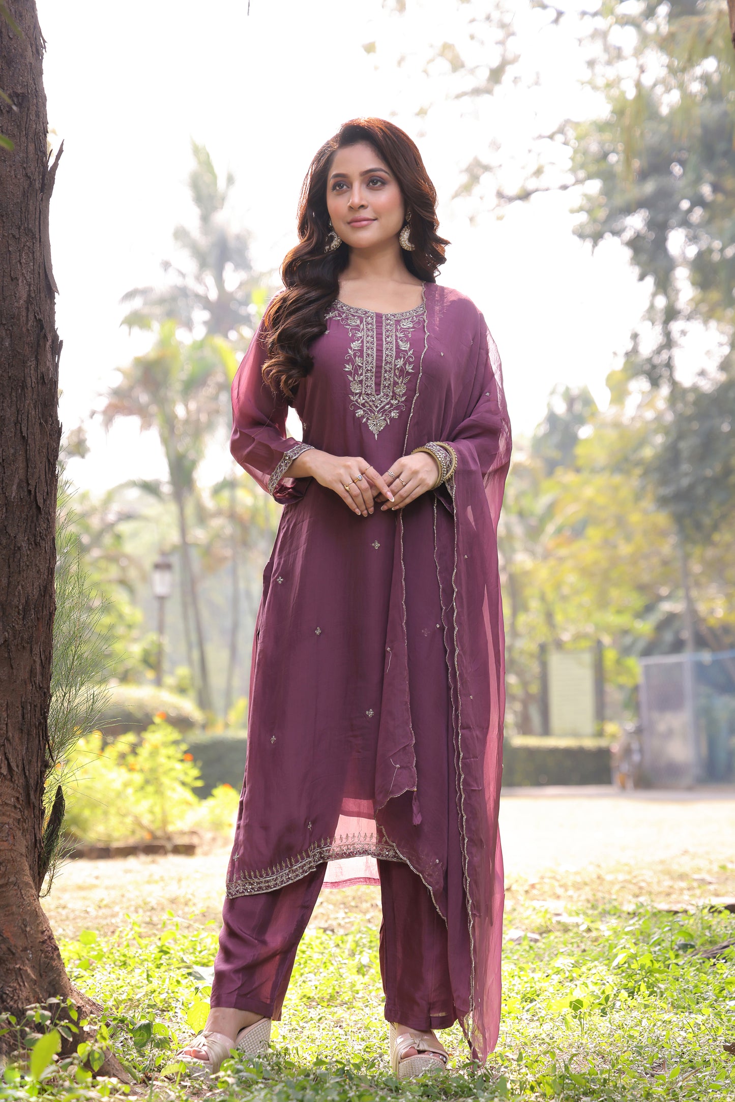 PF8567 - , Kurta , Ethnic Clothing Festive Collection fresh Release Hand Embroidery Kurta Sets Silk