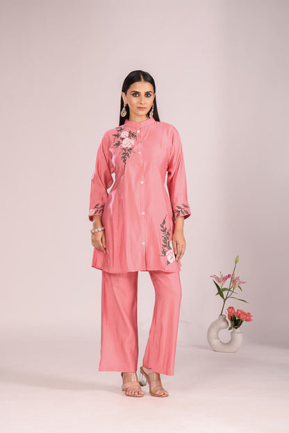 Cotton 2 Pc Cord Set – Kurti with Pant