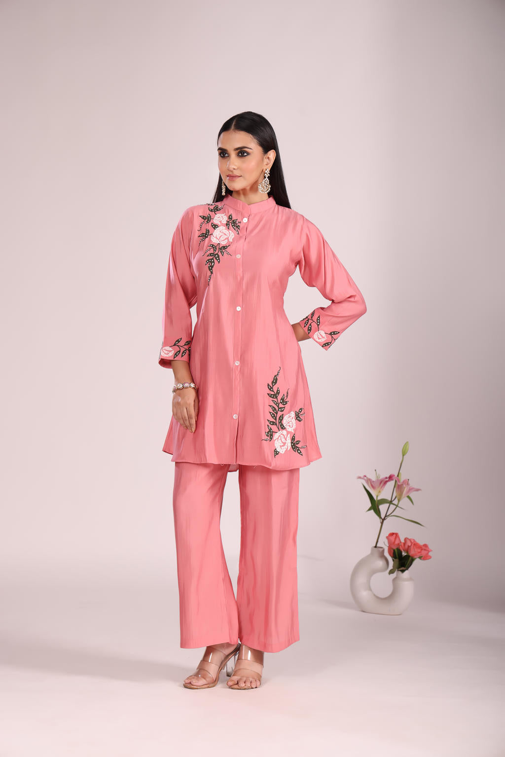 Cotton 2 Pc Cord Set – Kurti with Pant