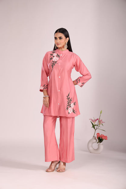 Cotton 2 Pc Cord Set – Kurti with Pant
