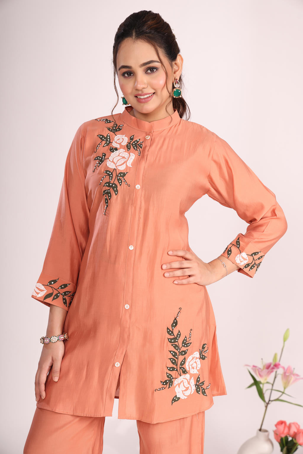 Cotton 2 Pc Cord Set – Kurti with Pant