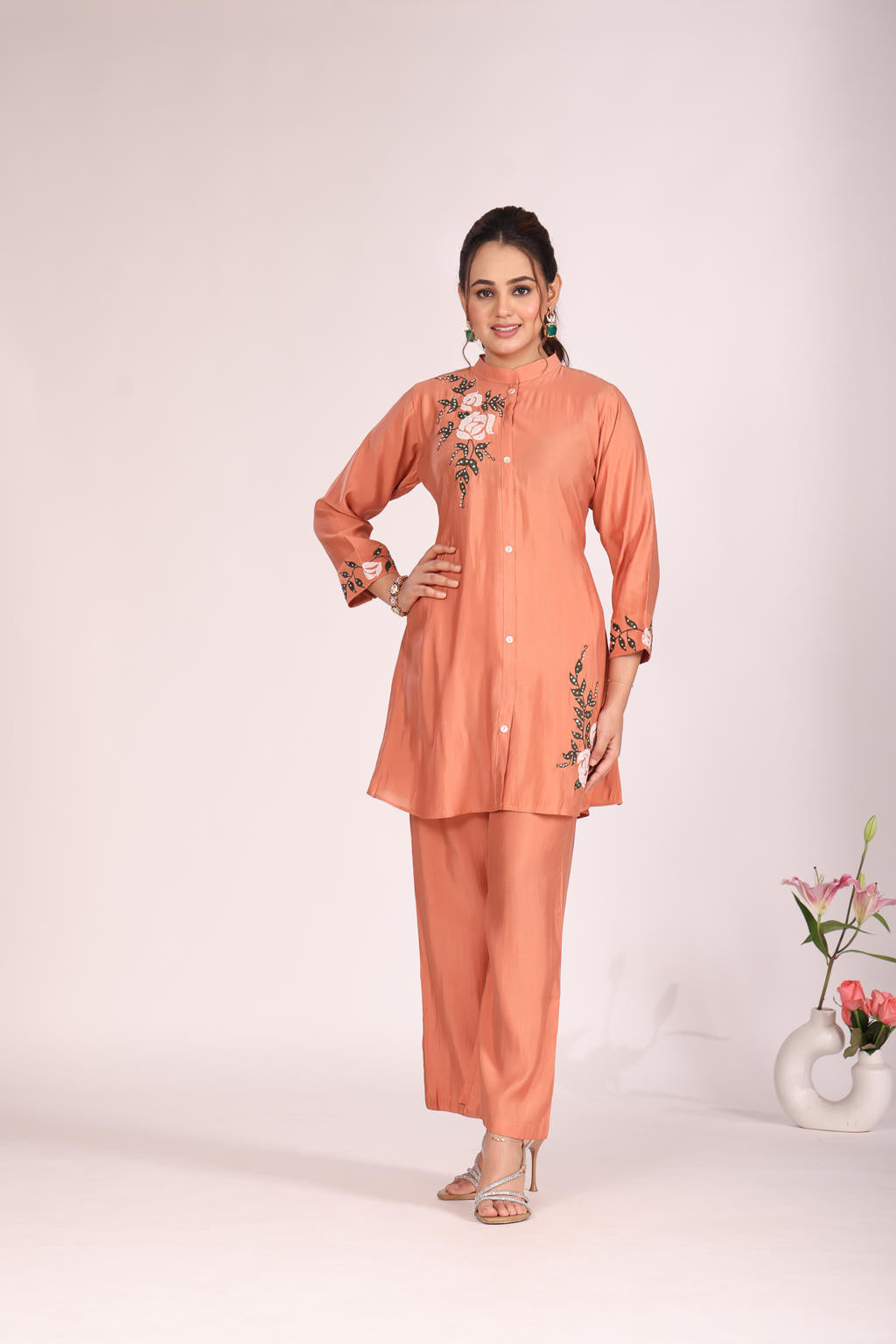 Cotton 2 Pc Cord Set – Kurti with Pant