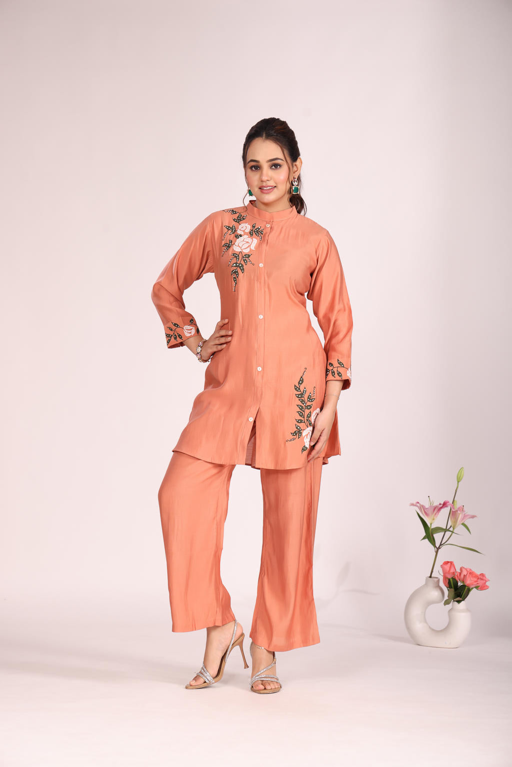 Cotton 2 Pc Cord Set – Kurti with Pant